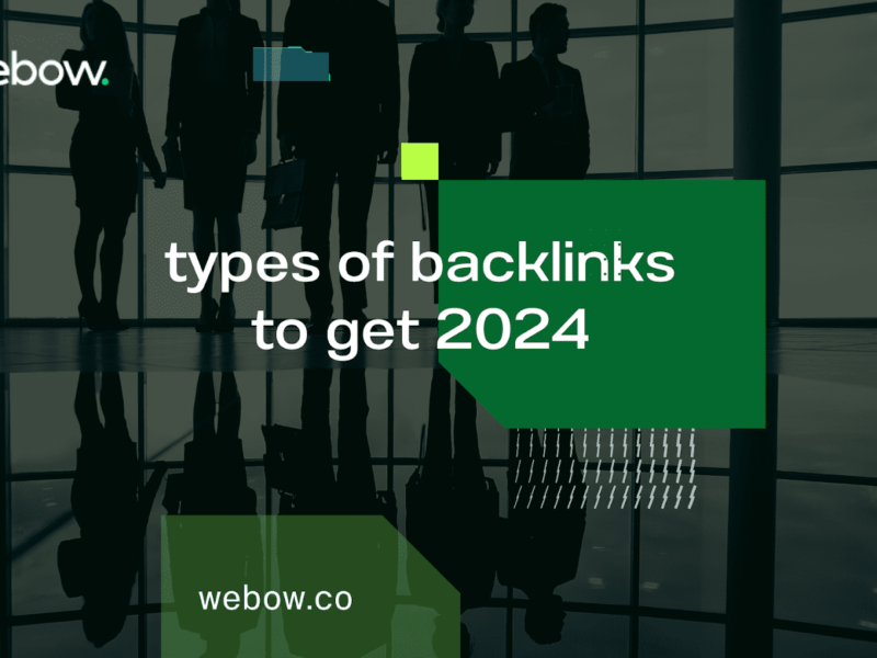 Types of backlinks to get 2024