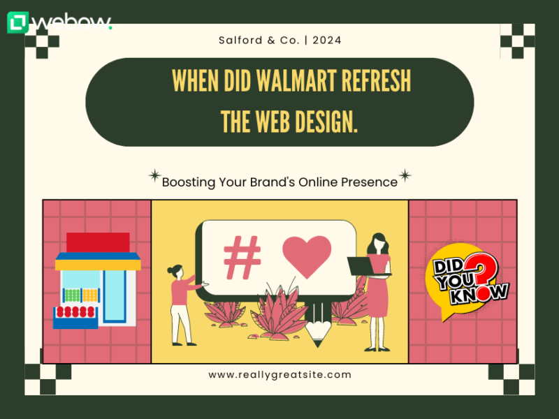 when did walmart refresh the web design